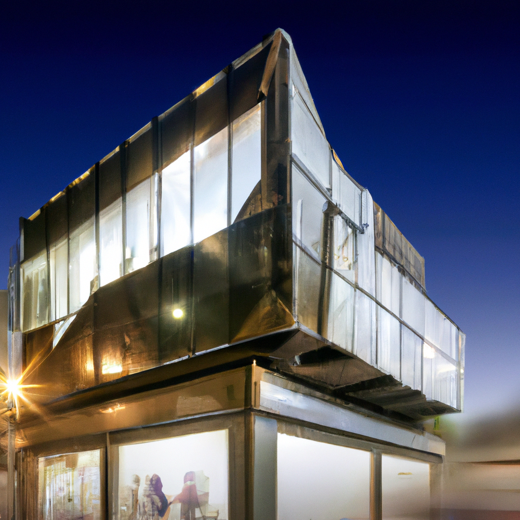 Arquitectura moderna en Santiago (generada)